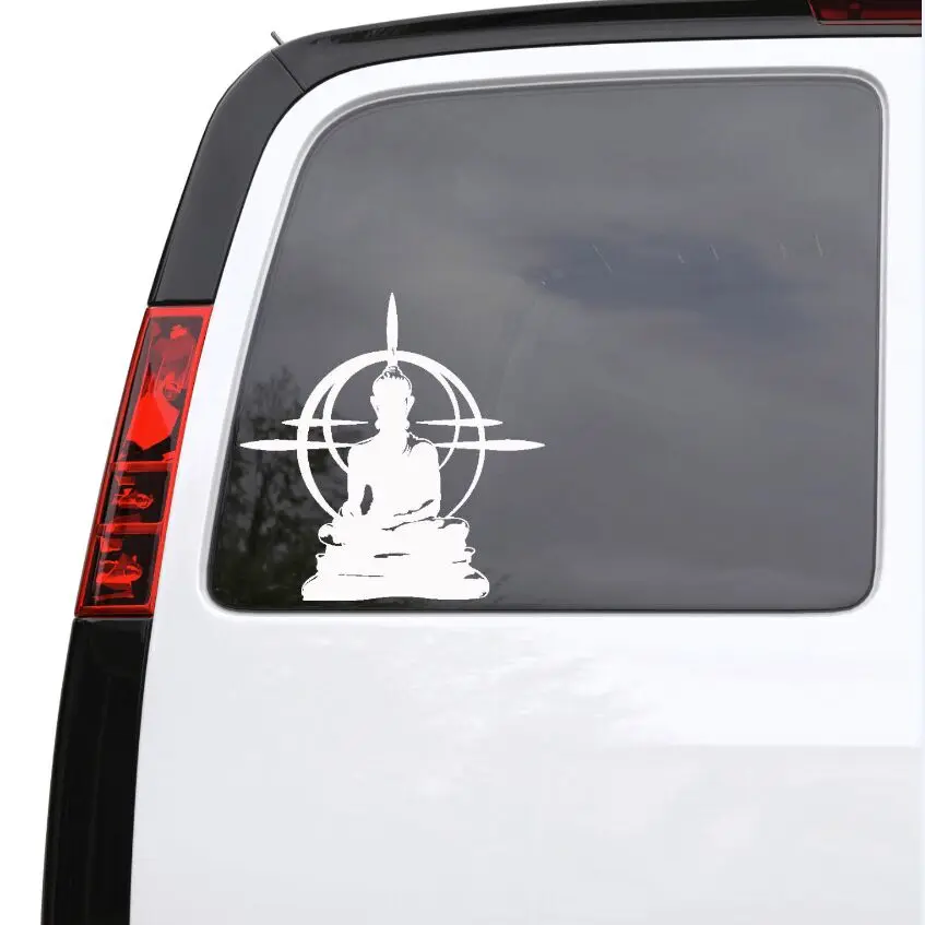 Виниловая наклейка для автомобиля Будда Мандала Съемная виниловая на стену