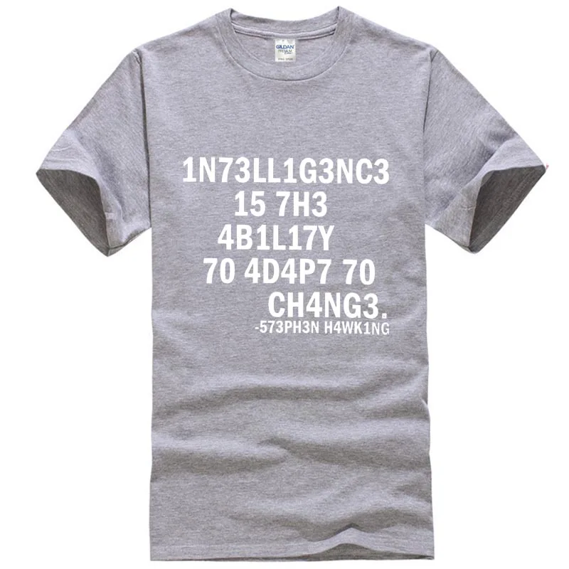 H4wk1ng - 1n73ll1g3nc3 15 7h3 4b1l17y 70 4d4p7 Ch4ng3 Popular Tagless Tee T-Shirt | Мужская одежда