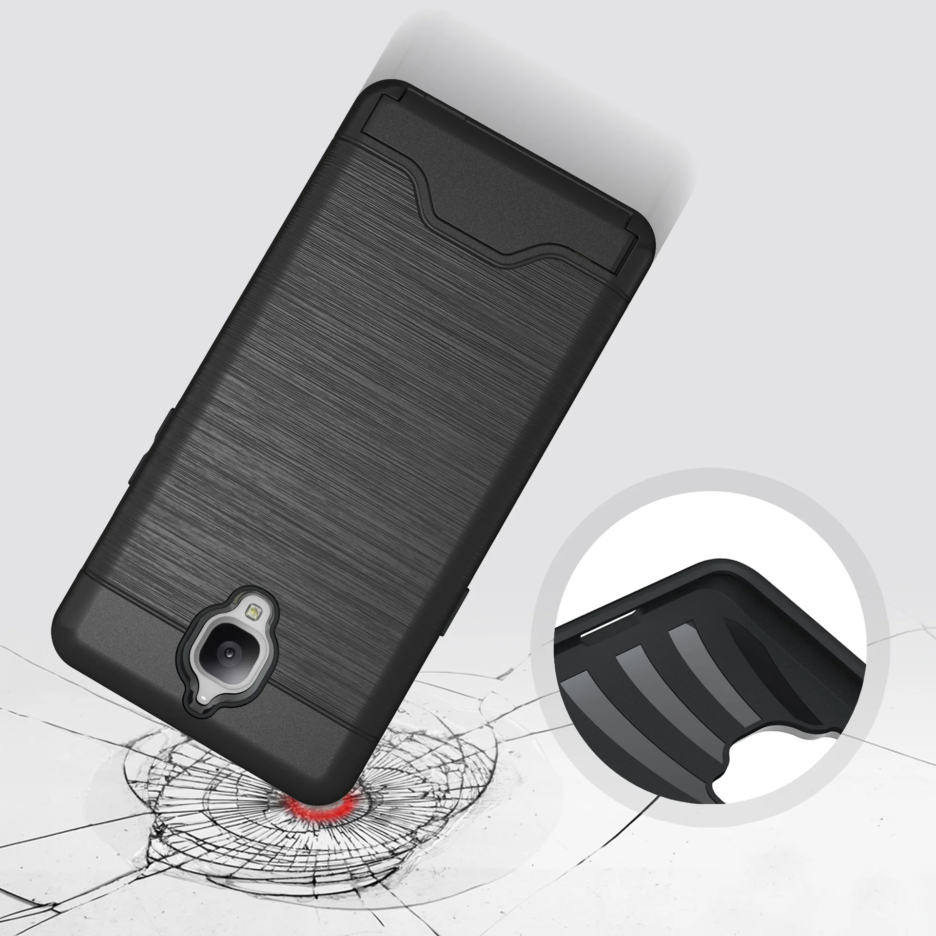 Oneplus 3 Case High Quality Anti-knock TPU&ampPC Plastic Dual Armor Cover Brushed Back For OnePlus 3T Mobile Phone | Мобильные
