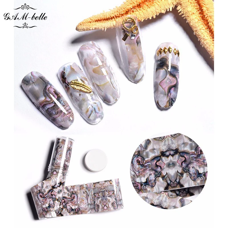 

1pcs Gradient Nail stickers DIY Nail Foil Holographic Paper Decals Decor Nail Art Sticker Decoration Accessories