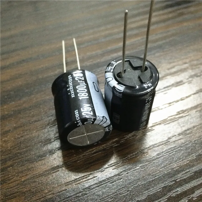 50 шт. 1800 мкФ 25 В NICHICON он серии 16x20 мм супер низкой Impdance 25V1800uF Алюминий