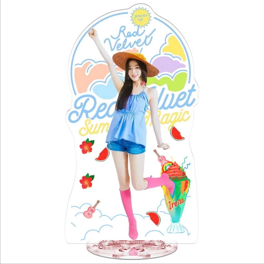 IRENE Kpop красный бархат членов акриловая фигурка стэнди кукла Joy Irene Yeri стоячий стол Декор 22 см - Цвет: IRENE