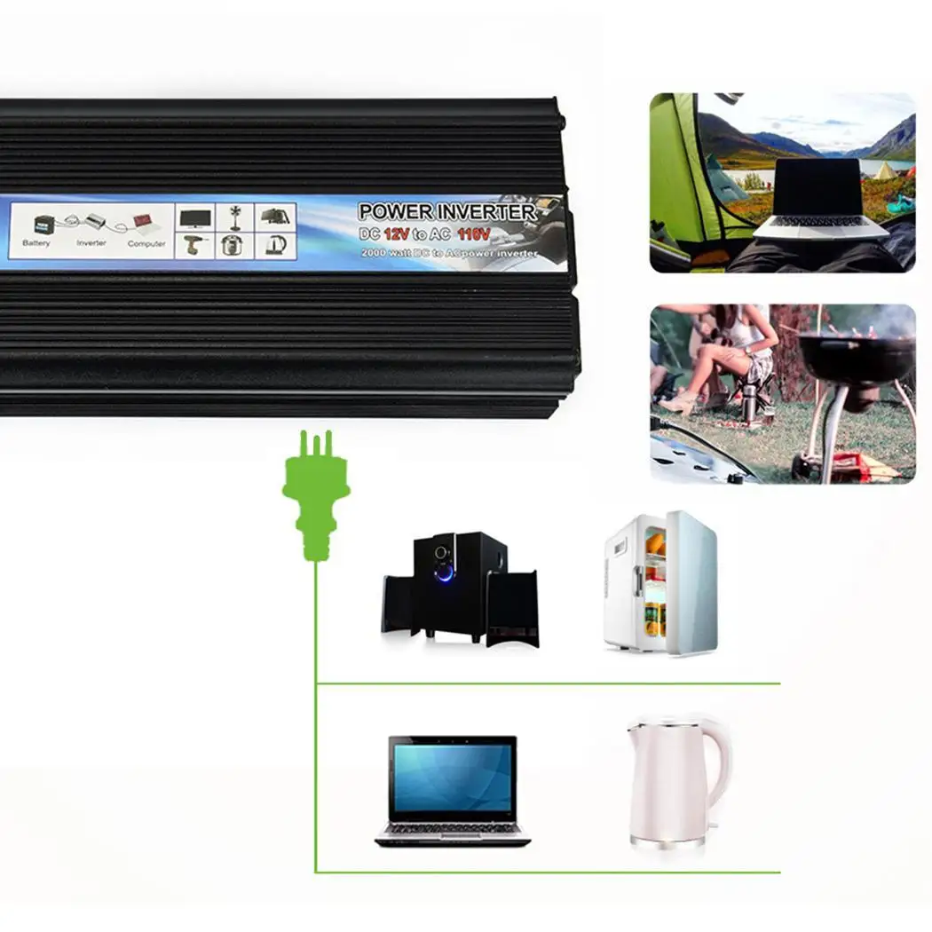 2000 Вт автомобиль USB DC 12 V/24 V Plug переменного тока для адаптера 9 7 10 3 110 Мощность
