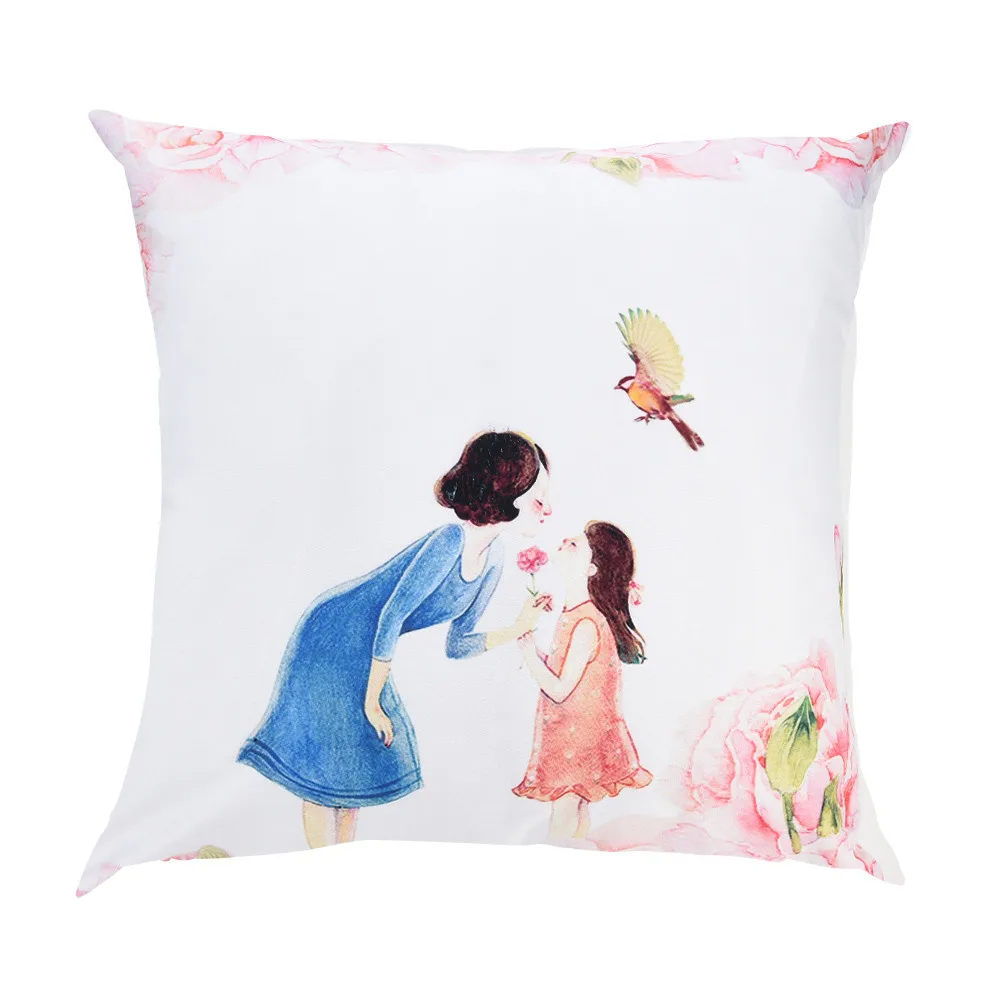 5 styles cushion covers decorative pillows Square Happy Mothers' Day Sofa home decoration accessories Throw PillowCase F300118 | Дом и сад