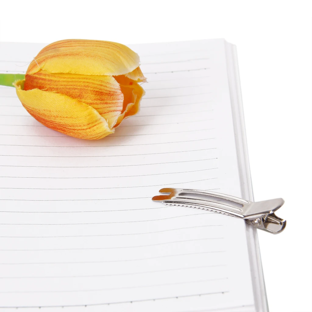 Оптом 50 шт пустые металлические двойные зубцы Аллигатор заколки для волос 46 мм|hair