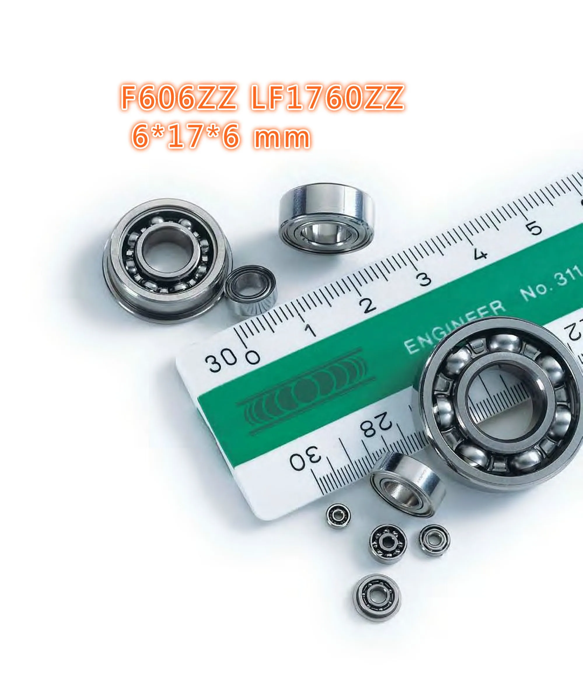 

Фланцевый подшипник F606ZZ LF1760ZZ, Размер 6*17*6 мм, подшипники для tranmition jmc, 5 шт.