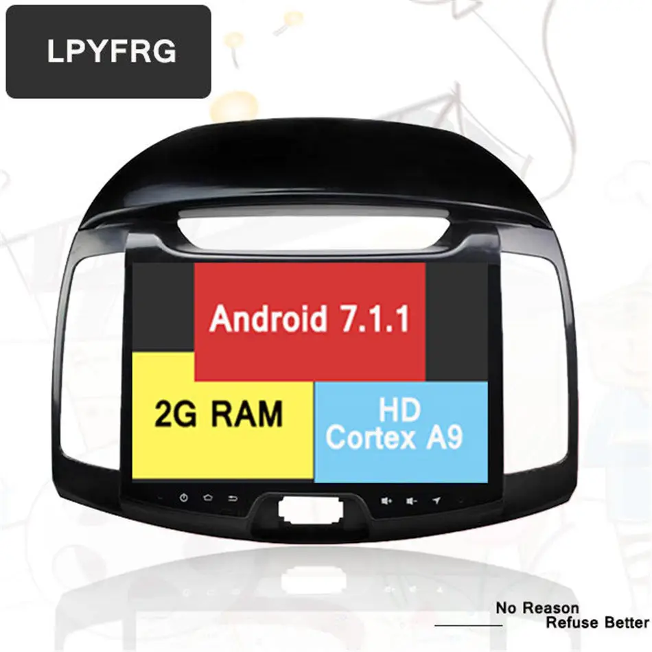 10 1 &quotIPS экран Android 7 автомобильный DVD-плеер для Hyundai Elantra 2008-11 с GPS CD Радио AUX Карта