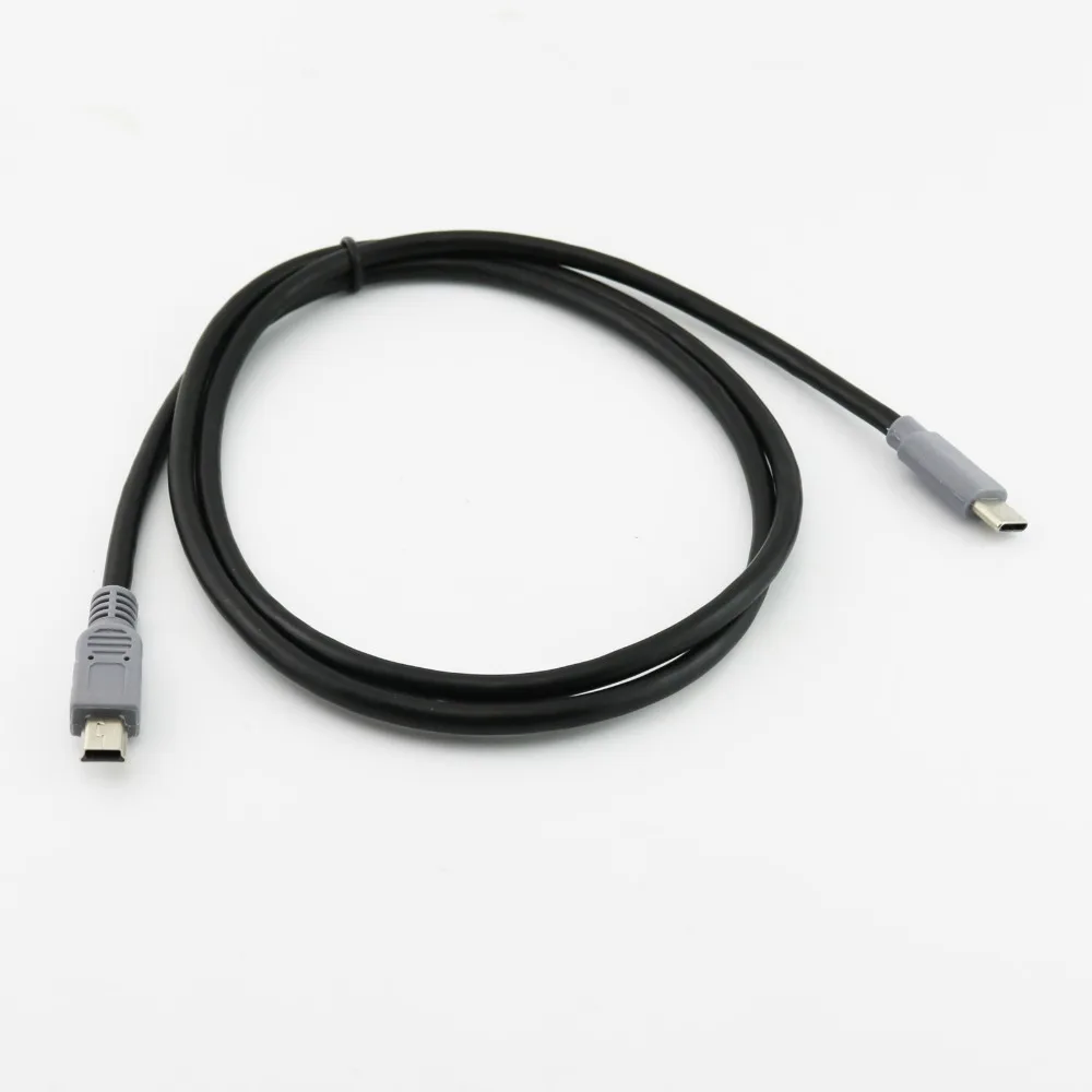 1 шт. usb type C 3,1 штекер для Mini USB 5 Pin B штекер конвертер OTG адаптер Ведущий кабель для передачи данных для мобильного Macbook 25 см/1 м 3 фута