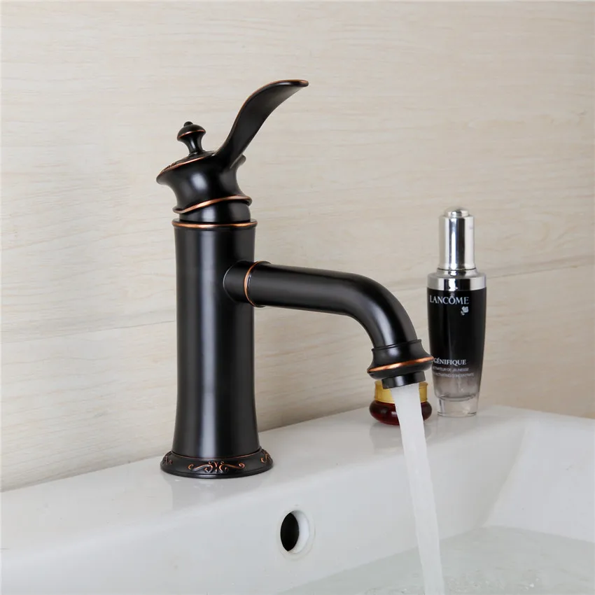 KEMAIDI современный смеситель для раковины ванной комнаты кран масло бронзовая