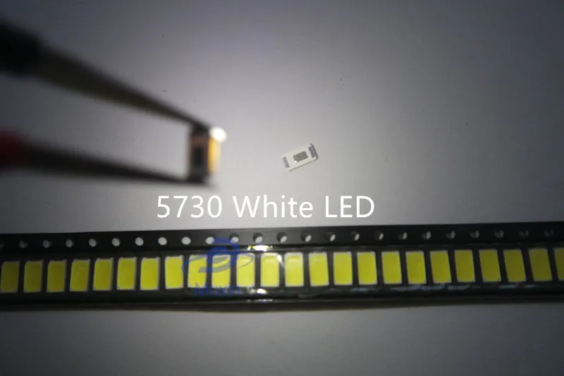 100 шт. 5630/5730 CW/WW 0 5 Вт 6500 мА 50 55 лм 5730 K светильник SMD 5630 светодиод 3 2 Диоды (3 4 ~