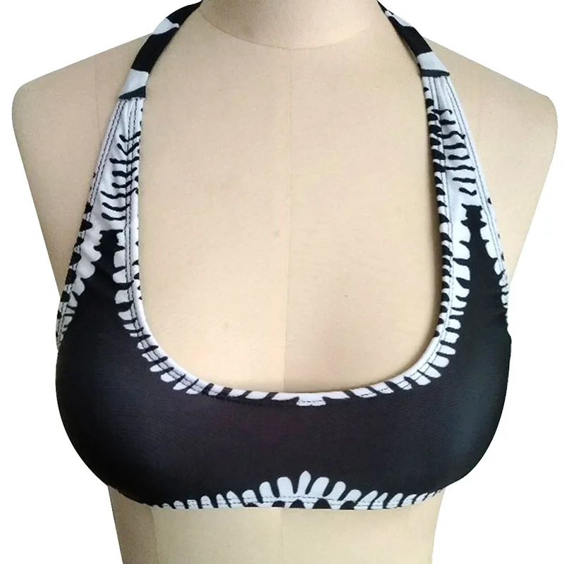 Женский черно-белый контрастный комплект из двух предметов FDC99 | Женская одежда