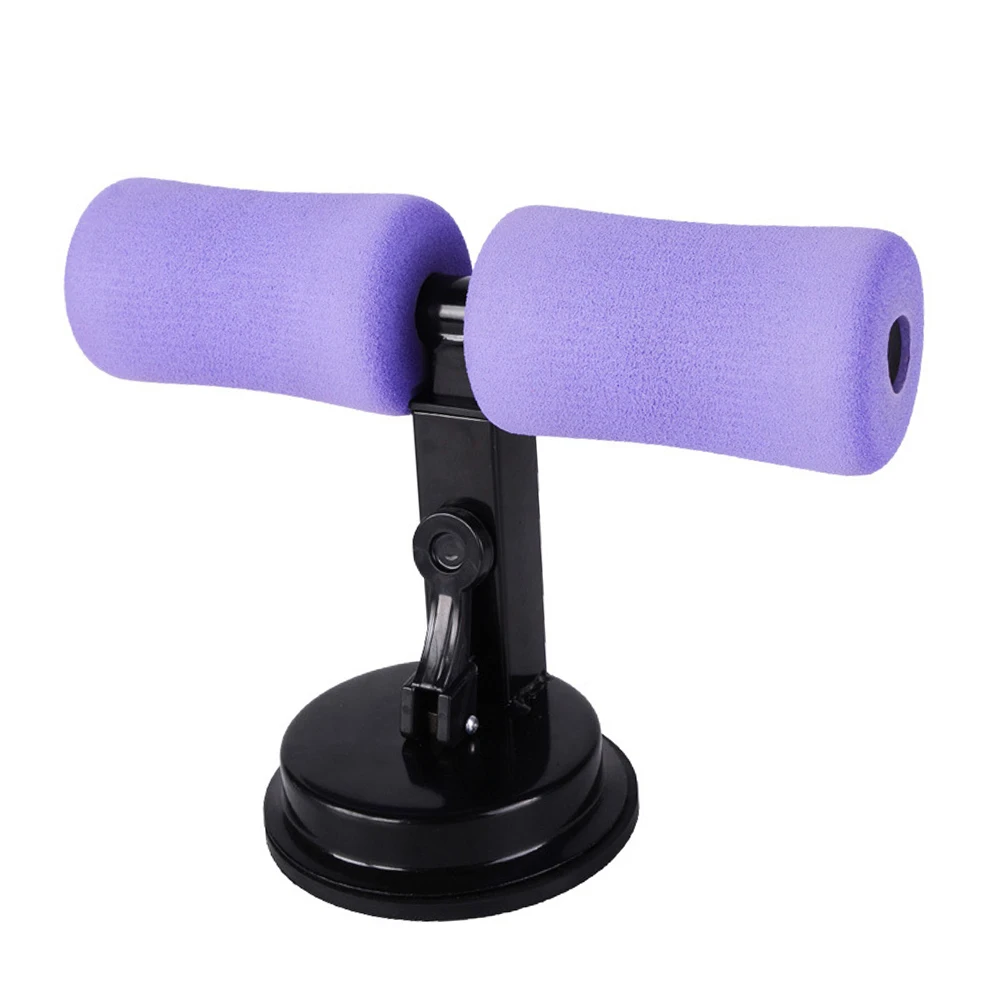 Фиолетовый Sit Up Assistant брюшной сердечник тренировки фитнес Регулируемый Sit Ups тренажер портативный Situp скамья всасывания оборудование для домашнего спортзала - Цвет: Фиолетовый