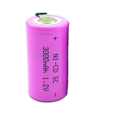 10pcs 10 шт OOLAPR SC NI-CD аккумулятор розовый 3000mAh перезаряжаемый subc аккумулятор 1,2 v с вкладкой для makita dewalt для bosch - Цвет: 10pcs