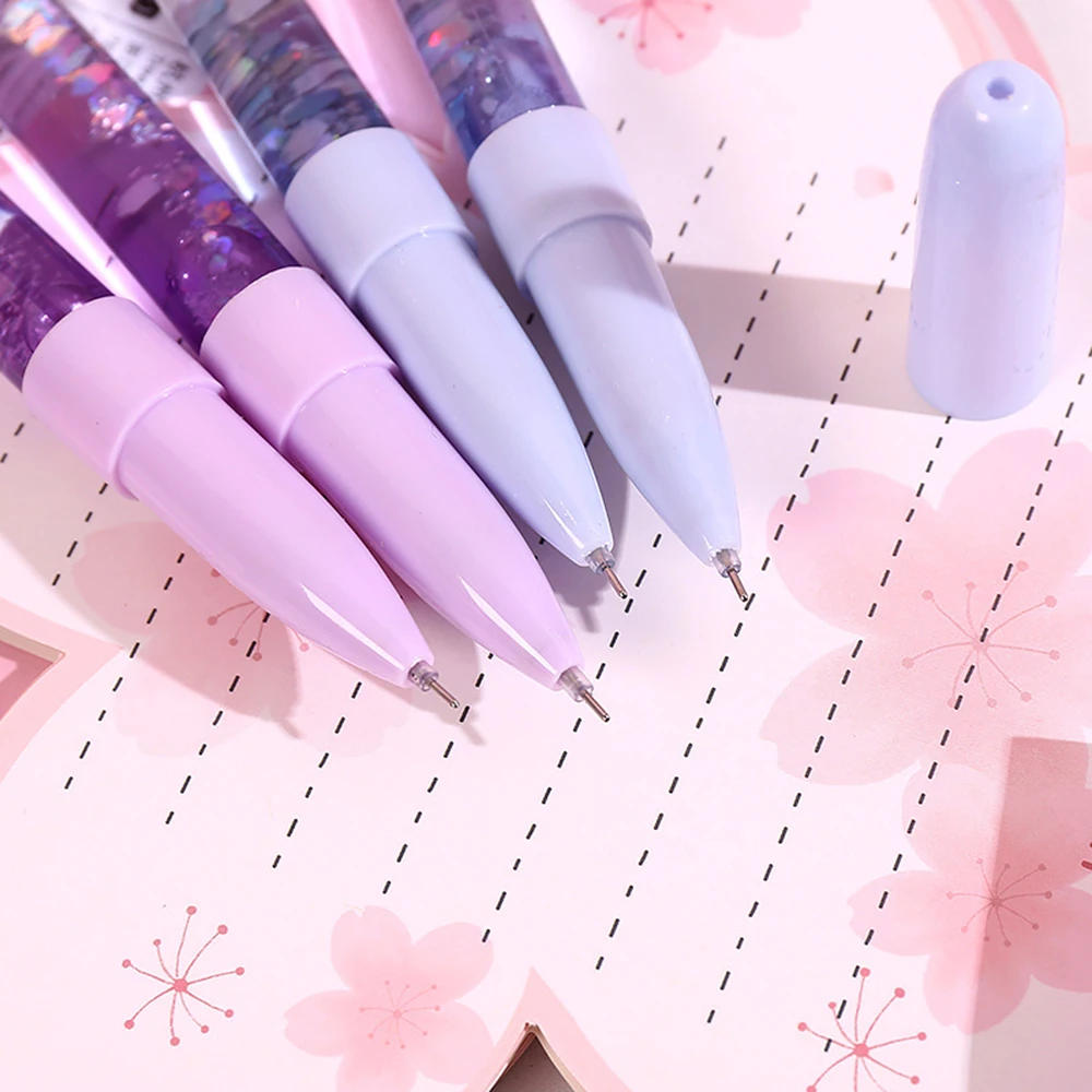 1 шт. симпатичная розовая ручка капельница Sakura динамическая жидкая зыбучая
