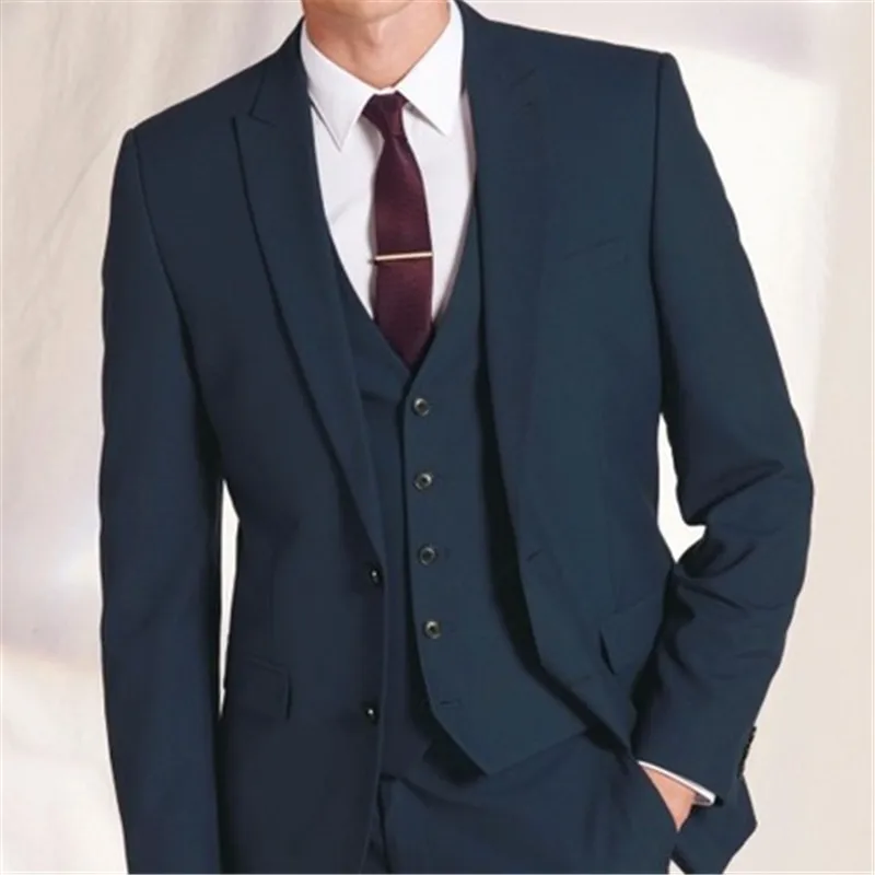Индивидуальная Мужская одежда для смокинга 3 шт. (пиджак брюки жилет и галстук)