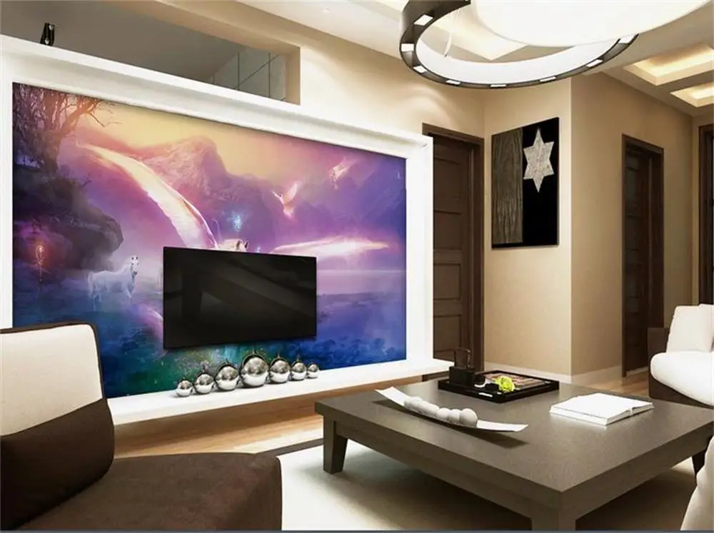 3D wallpaper/custom photo wall paper/Romantic tianma mural painting/mural/TV/sofa/Bedroom/KTV/Hotel/living room/Children room |