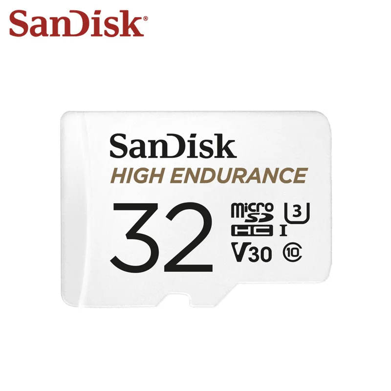 Original SanDisk Memory Card 64GB 32GB Class 10 U3 V30 High Speed 100M/s 128GB Endurance Micro SD For Video Monitoring | Компьютеры и
