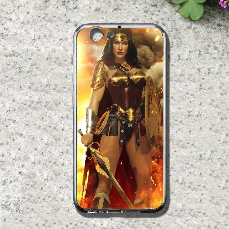 Wonder Woman чехол для телефона htc один A9 M10 M7 M8 M9 E9 плюс Desire 530 626 628 630 816 820 U11 Мягкие TPU