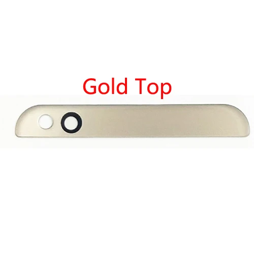 Top Cover Gold 1 шт. для Xiao mi 5C mi 5C задний Чехол для стеклянных линз верхняя крышка+ нижняя стеклянная крышка Запасные части - Цвет: Top Cover Gold