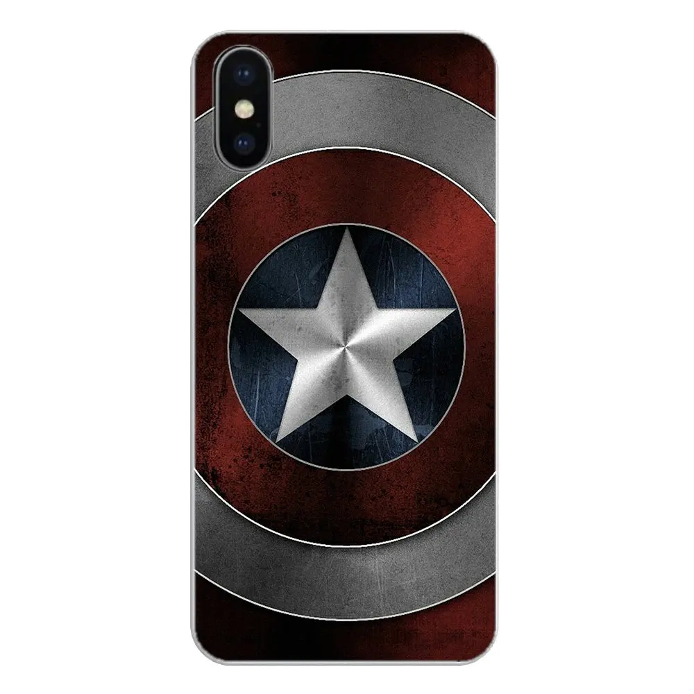 Captain America Shield For Huawei Honor 7X V10 6C V9 6A Play 9 Mate 10 Pro Y7 Y5 P8 P10 Lite Plus GR5 2017 Silicone Phone Covers |