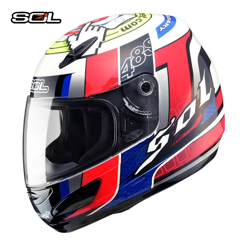 SOL moto rcycle шлем Полнолицевой шлем для мужчин и женщин moto bike capacete highway moto шлем moto cicleta Casque moto Casco 48S