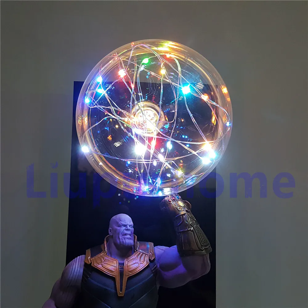 Игровая перчатка Marvel танос экшн игрушки светодиодная лампа набор мстители Endgaeme
