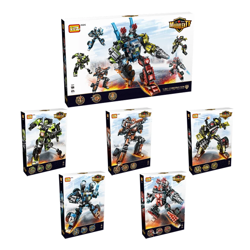 LOZ Разрушитель преобразования изменить Робот мини здания Конструкторы 3D модель