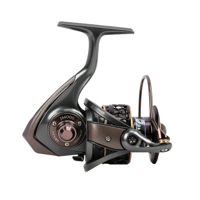 TSURINOYA JAGUAR 4000 5000 Spinning Reel 5.2:1/9+1BB Two Metal Spool Lure Fishing Reel Moulinet Peche Carretilhas De Pesca Wheel enlarge