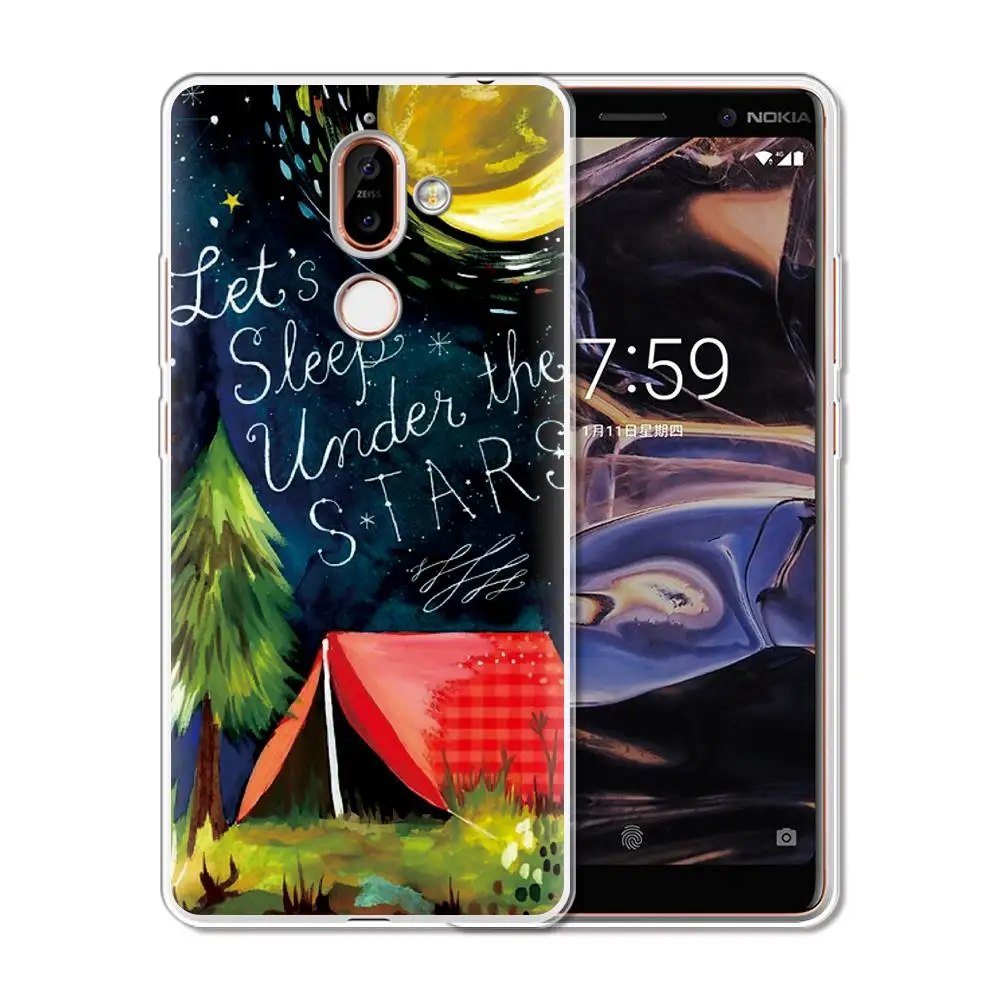 Чехол для телефона Nokia 7 1 6 5 3 2 модный Мягкий силиконовый чехол 8 9 Plus X7 X6 X5 X3 2018 |