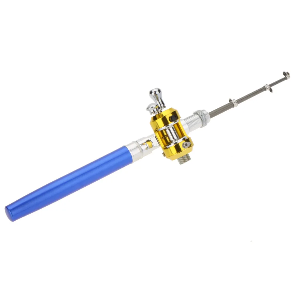 1 м миниатюрная портативная карманная Удочка из алюминиевого сплава в форме