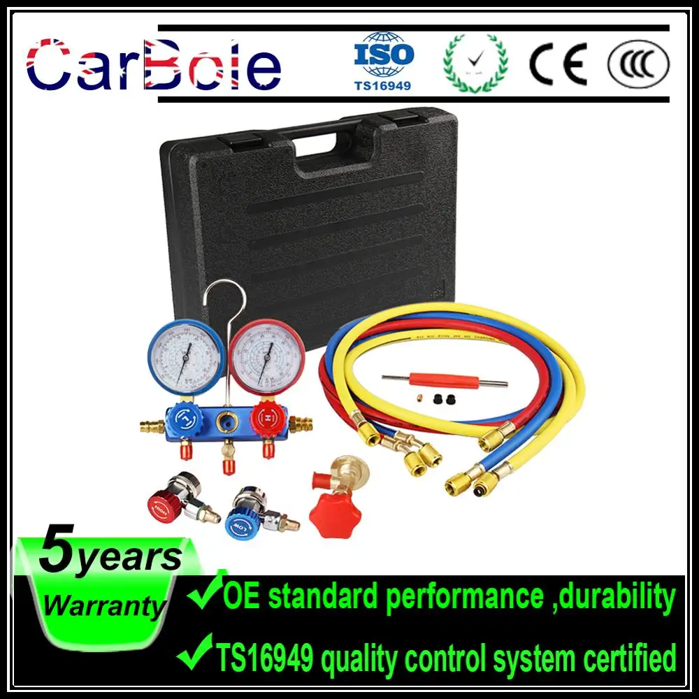 CarBole манометр коллектора хладагента брандспойт 5ft R134a R12 R22 R502 вентиляции и