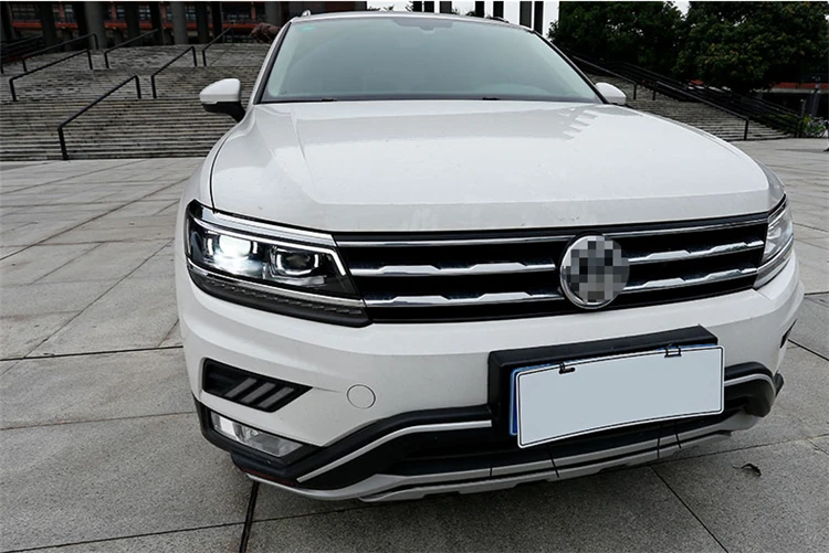 Стайлинга автомобилей фар сборки для VW Tiguan светодиодный объектив двойной луч H7 hid комплект с 2 шт