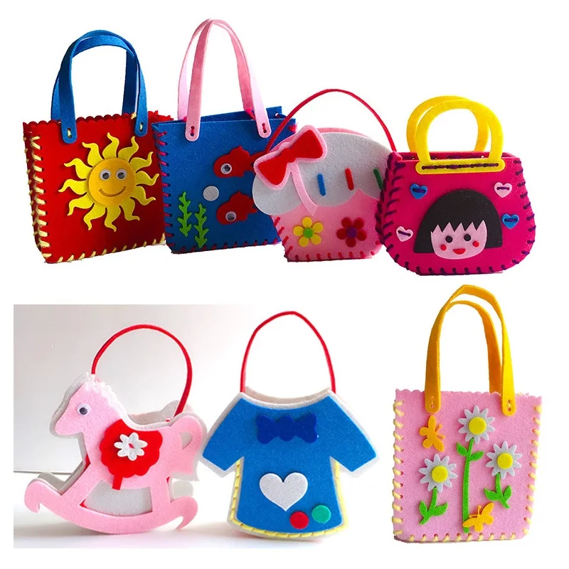 Ткань сделай сам детские игрушки ручной работы Монтессори Нетканая ткань цветок