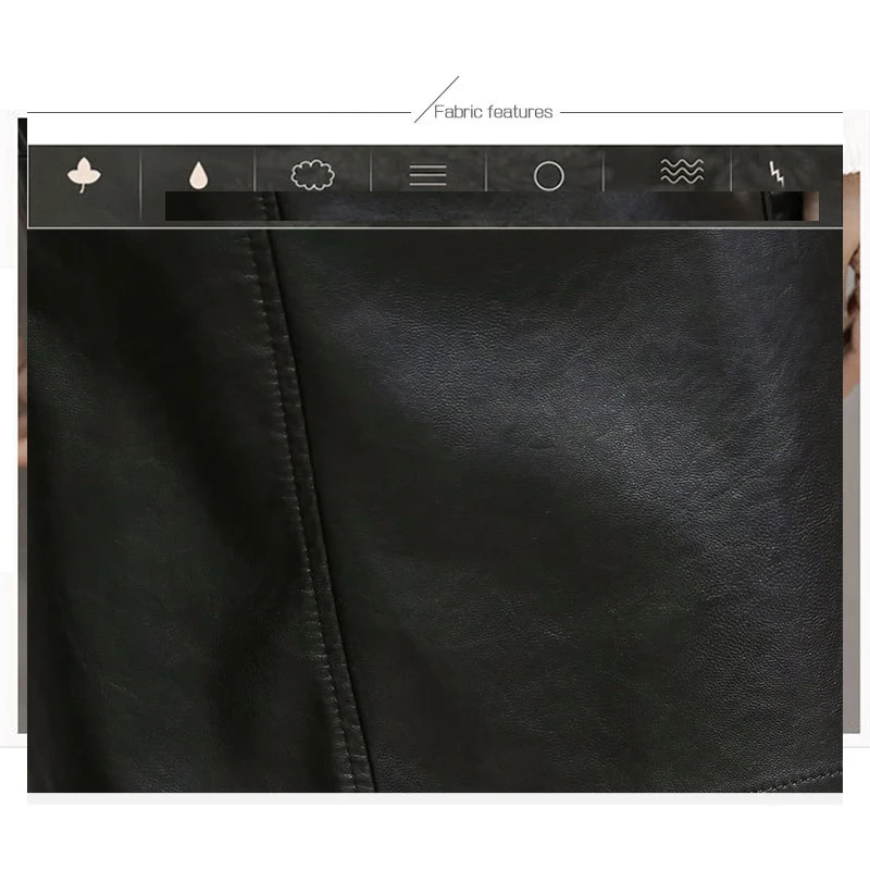 Юбка-карандаш женская из искусственной кожи с высокой талией | Женская одежда