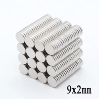 500pcs 9x2 mm neodymium magnet n35 small disc round super strong magnets 9x2 mm powerful rare earth neodymium magnets 9x2 mm