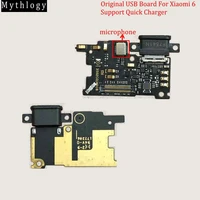 mythology original for xiaomi mi6 mi 6 usb board flex cable dock connector microphone mobile phone ic support quick charger