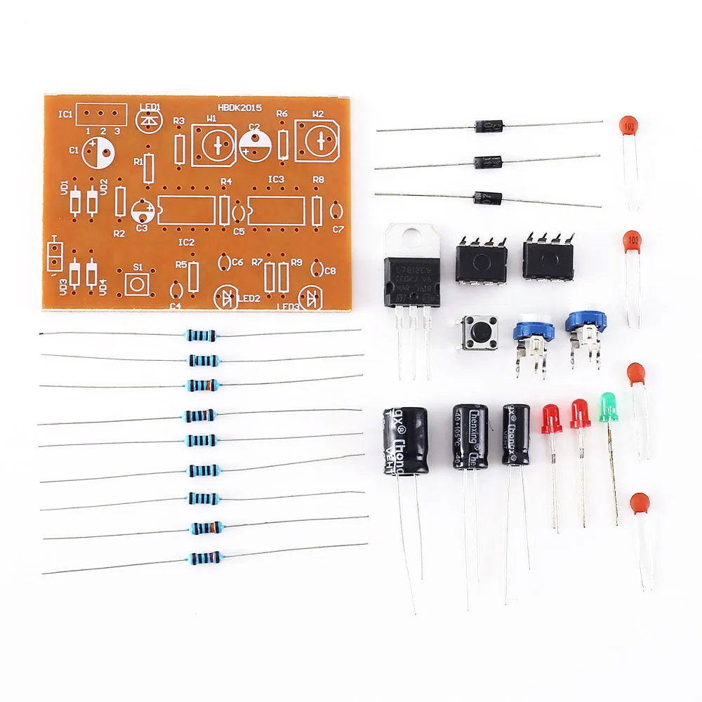 DIY Kit DC 15V NE555 триггер цепи электронные компоненты набор