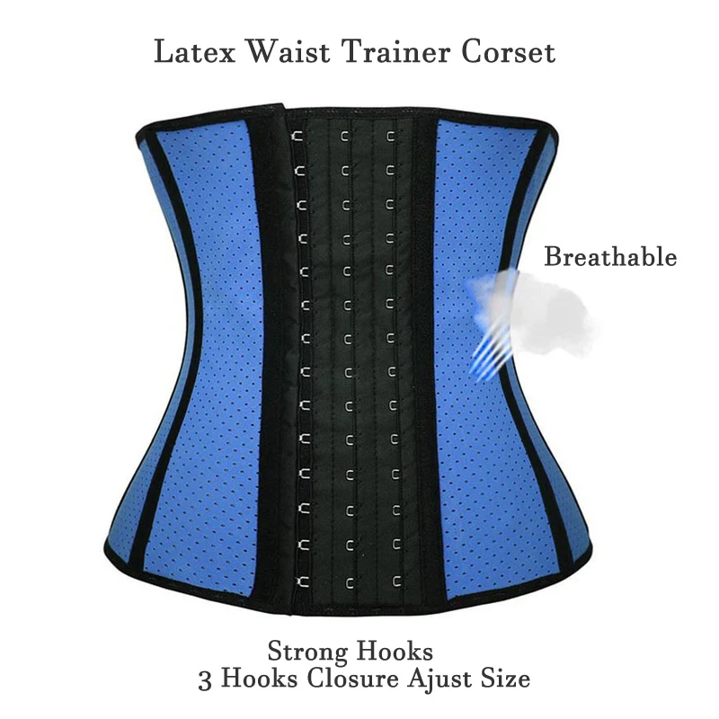 Корсет для коррекции фигуры Женский латексный дышащий корсет похудения 9