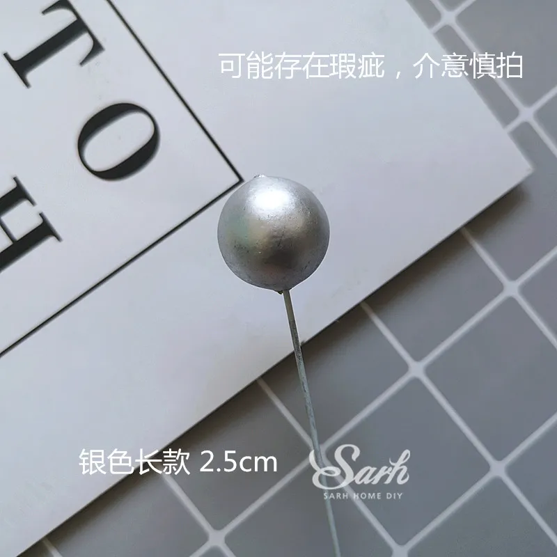 5 Small Silver Ball Красный Розовый Синий Золотой Серебряный шары торт Топпер десерт украшение для вечеринка для мальчика день рождение прекрасные подарки - Цвет: 5 Small Silver Ball