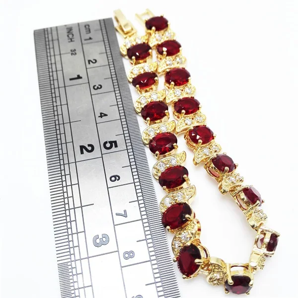 Браслеты и обручи с камнями женские стильные украшения в форме яйца красного