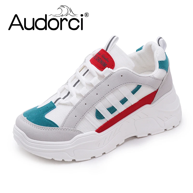 Audorci 2018 Осенняя женская повседневная обувь уличная удобная на плоской подошве
