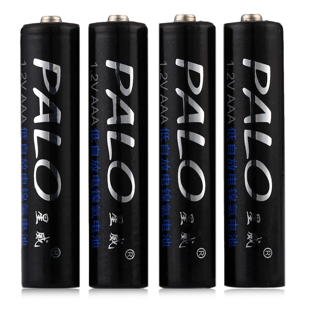 4 шт. Palo AAA 1 2 V 1100mAh перезаряжаемая Ni MH батарея для игрушечной камеры MP3 MP4 микрофон| |