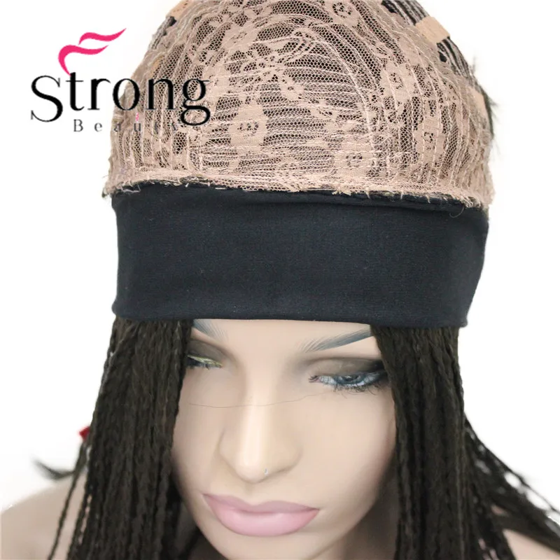 StrongBeauty длинные коричневые, светлые плетеные Жаростойкие парик с головной повязкой синтетические парики