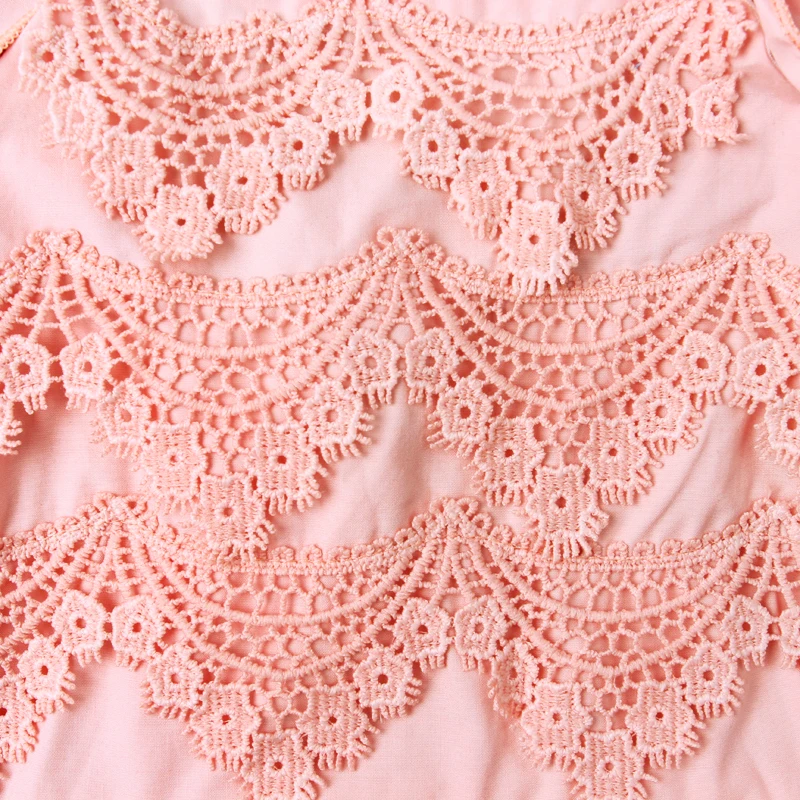 Детский комбинезон из хлопка с кружевом и оборками | Мать ребенок