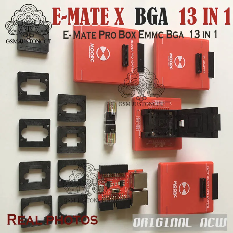 MOORC E-MATE X E маtе Pro коробка EMMC BGA 13 в 1 поддержка 100 136 168 153 169 162 186 221 529 254