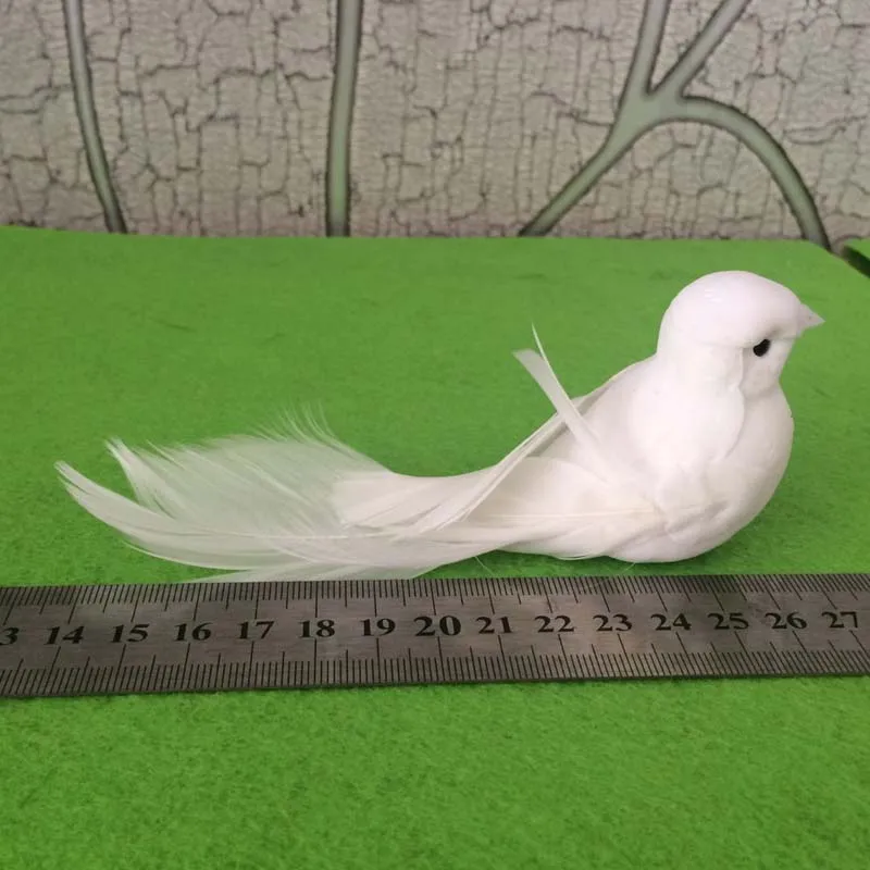 10PCS Artificial Foam Feather White Birds With Magnet Decorative Fake Doves for Wedding Party Home Garden Decoration gift favor |