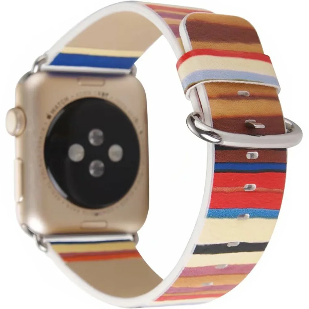 Genuine Leather watch band for apple strap 42mm 38mm bracelet iwatch series 1/2 | Наручные часы