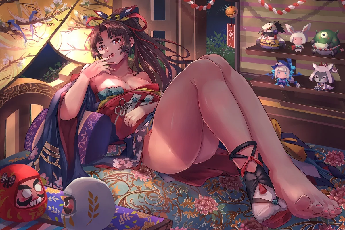 

art sexy girl Onmyouji PMD261 custom print wall decor fabric poster for room decor home decoration (frame available)