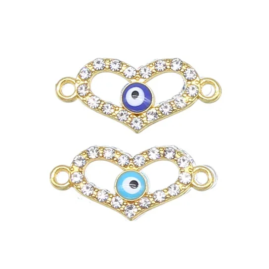 6pcs style 22 6 шт./подвеска "Счастливый сглаза" 16 видов сглаза s Diy ювелирные аксессуары ожерелье с подвесками браслет соединитель и кольца - Цвет: 6pcs style 22