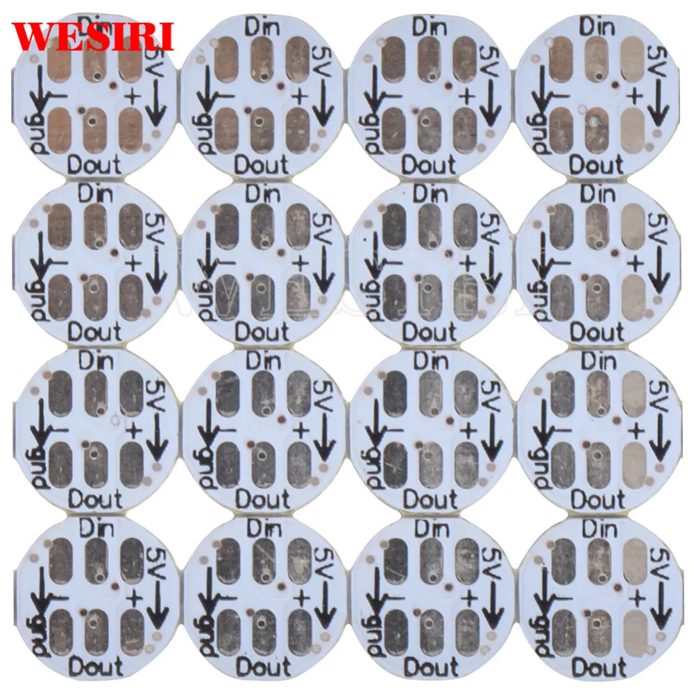 10 ~ 1000 шт. WS2812B 4 контактный светодиодный чипы с черным/белый PCB радиатора WS2811 IC